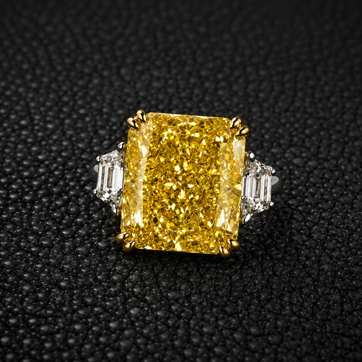 Yellow Radiant with Trapezoids-1